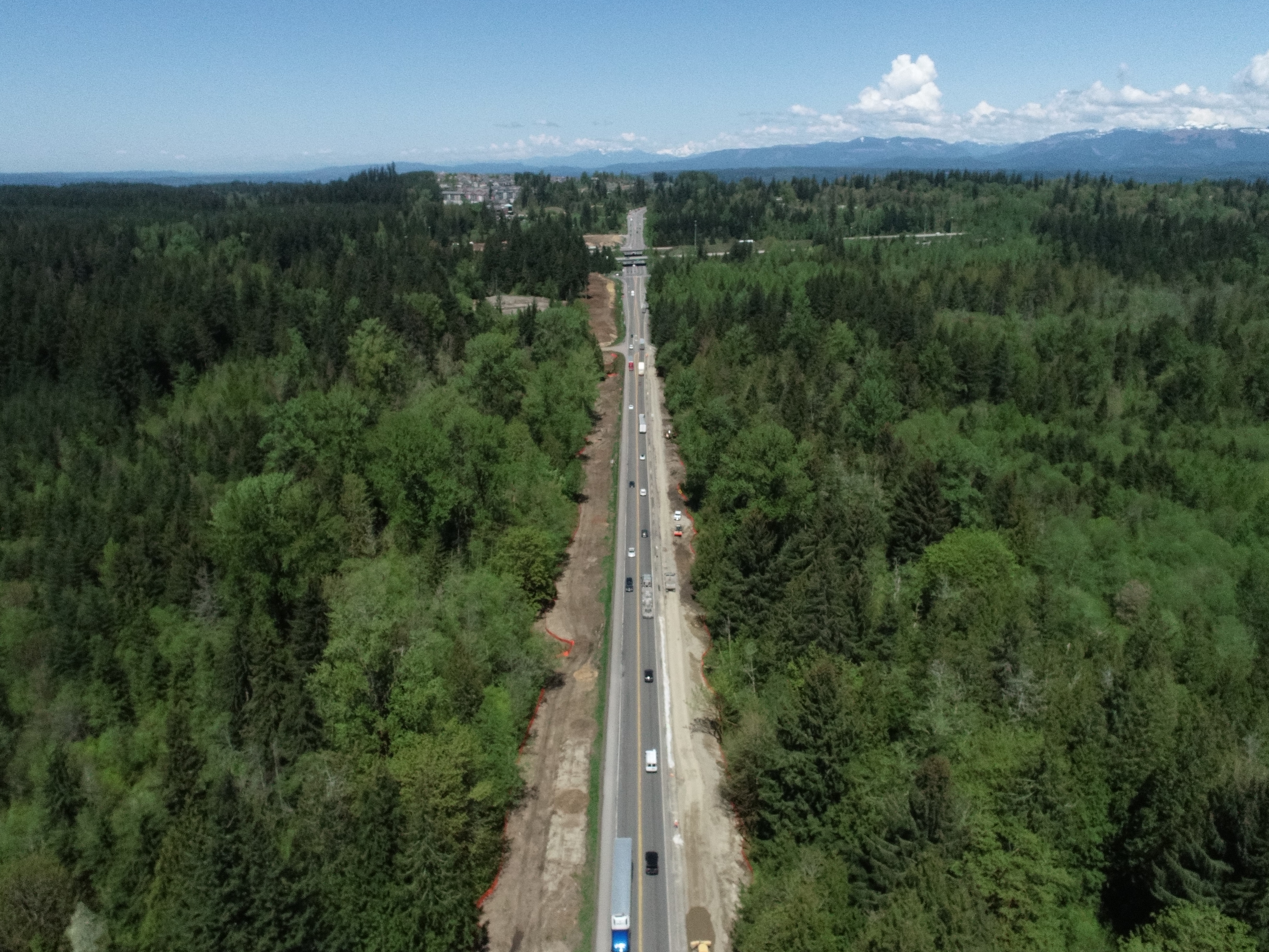 Aerial view of I-90 – SR 18 Interchange