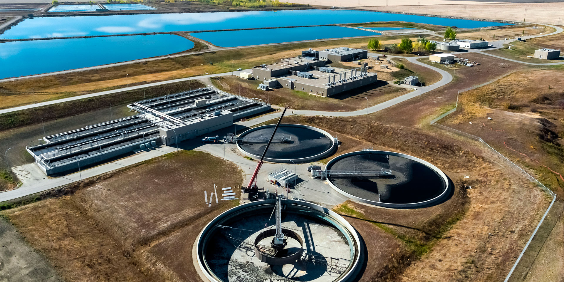Regina Wastewater Treatment Plant Arial View